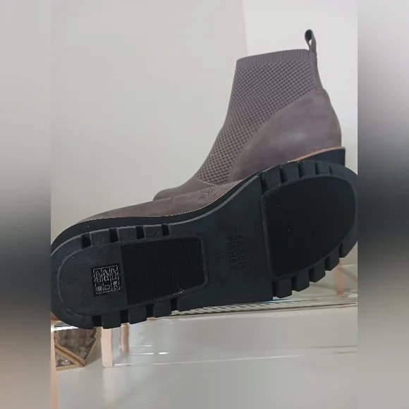 NWT Eileen Fisher - London Knit Wedge Boots - Picture 6 of 9